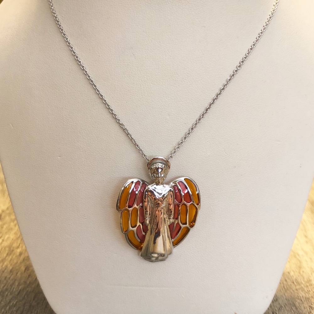 Silver tone Angel 👼 Pendant